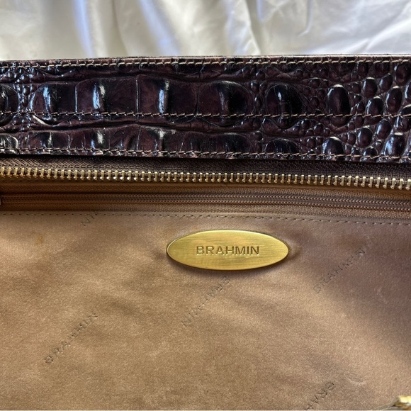 RARE BRAHMIN Anna tricolor satchel - Picture 8 of 14